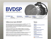 Tablet Screenshot of bvdsp.de